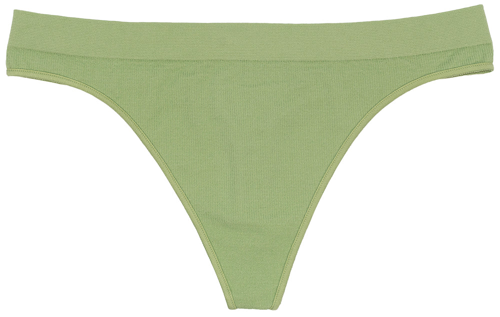 Love Libby Panties Seamless Ribbed Tag Free Thong - Buy More Save More — side view
