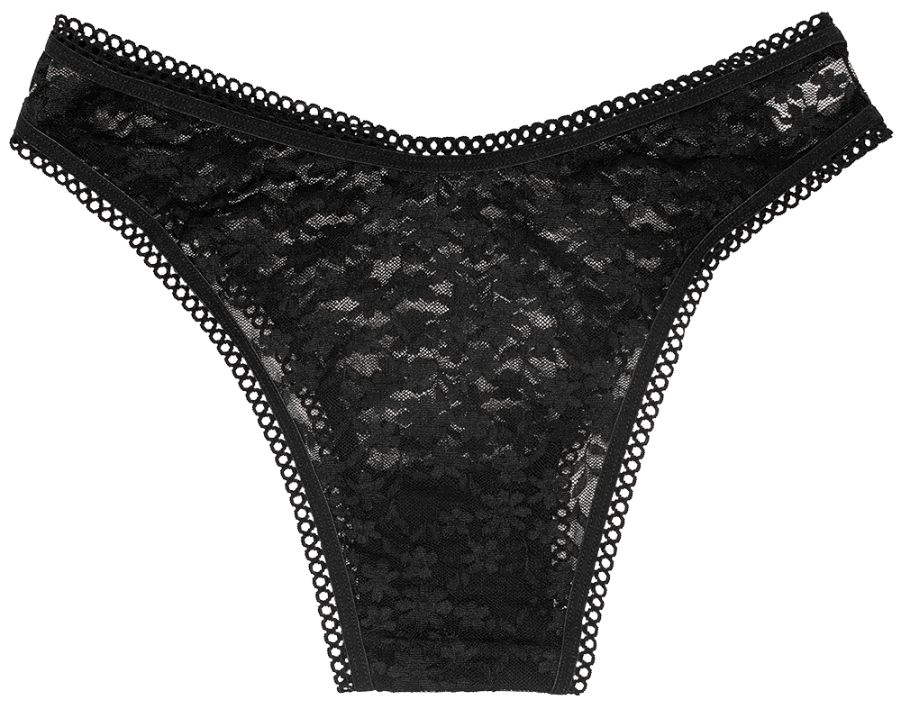 Love Libby Panties High Leg Daisy Lace Cheeky with Picot Trim - Last Chance — main product shot