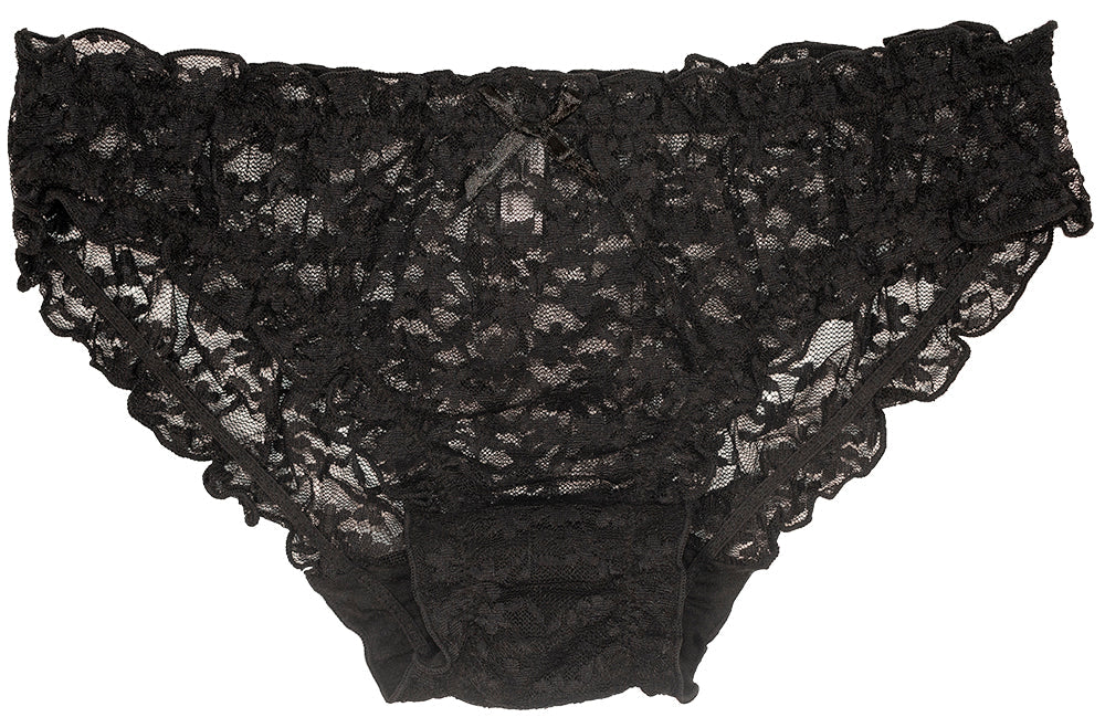 Black Lace Bikini with Ruffles