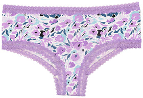 Love Libby Panties Purple Micro Hipster with Lace Trim
