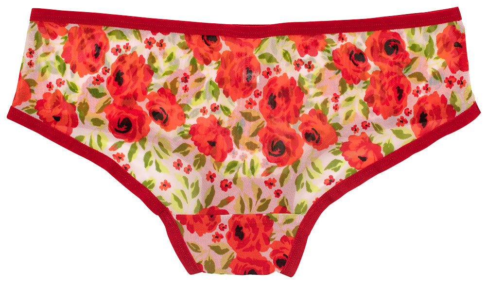 Love Libby Panties Mesh Floral Hipster – XS–3X — side view