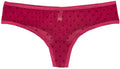 Love Libby Panties Polka Dot Mesh Thong with Satin Trim — main product shot