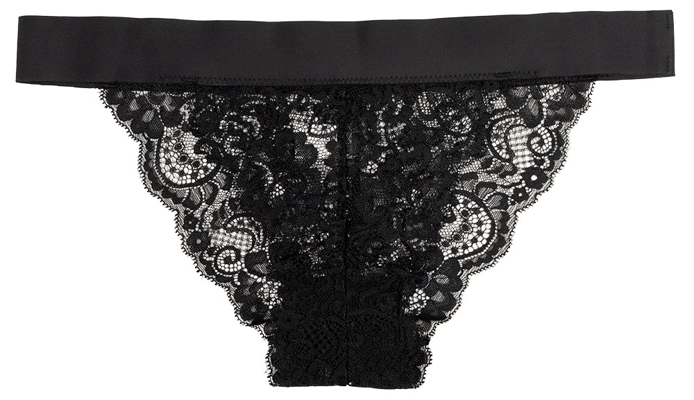 Love Libby Panties Pretty Lace Bikini with Laser Cut Waistband — lifestyle worn / used context