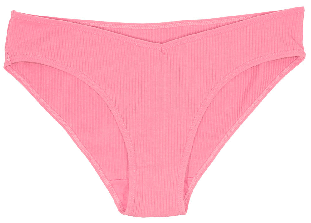 Love Libby Panties Cotton Rib Bikini — product on model