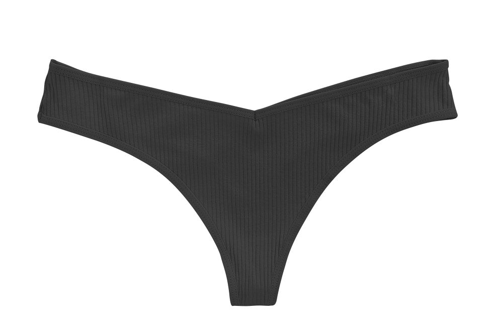 Love Libby Panties Cotton Rib Thong — side view