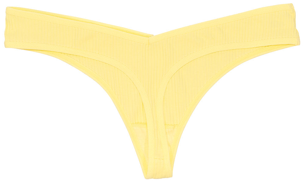 Love Libby Panties Cotton Rib Thong — size reference