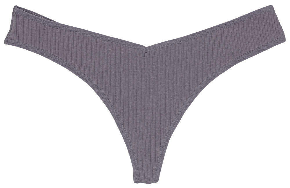 Love Libby Panties Cotton Rib Thong — comparison shot