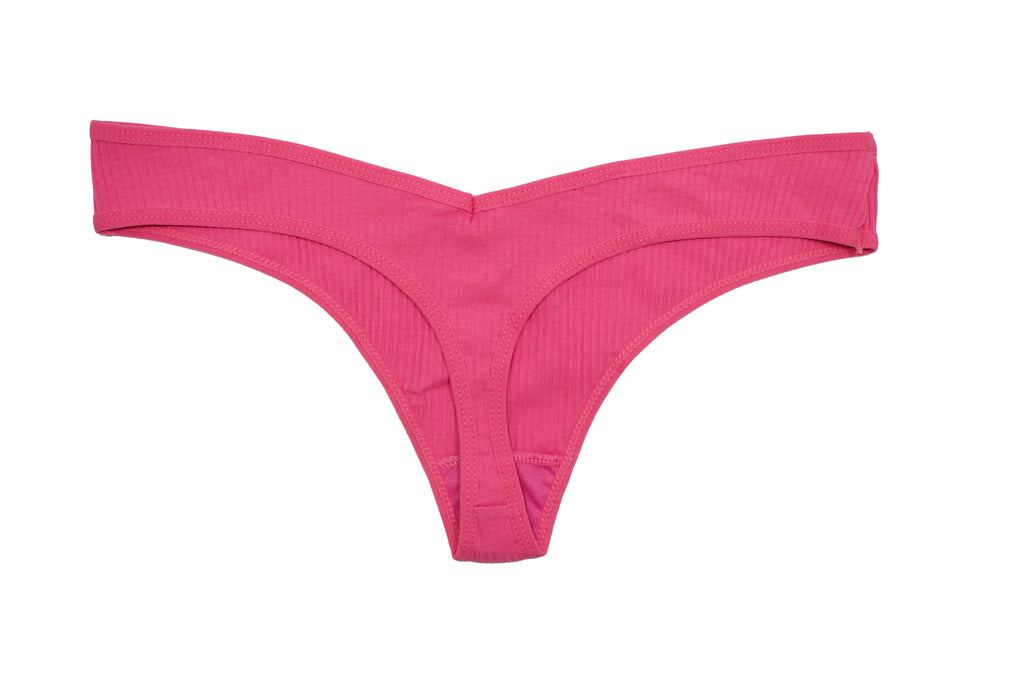 Love Libby Panties Cotton Rib Thong — main product shot