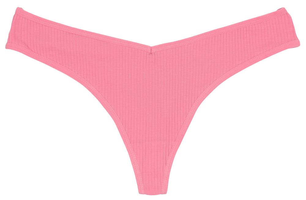 Love Libby Panties Cotton Rib Thong — main product shot