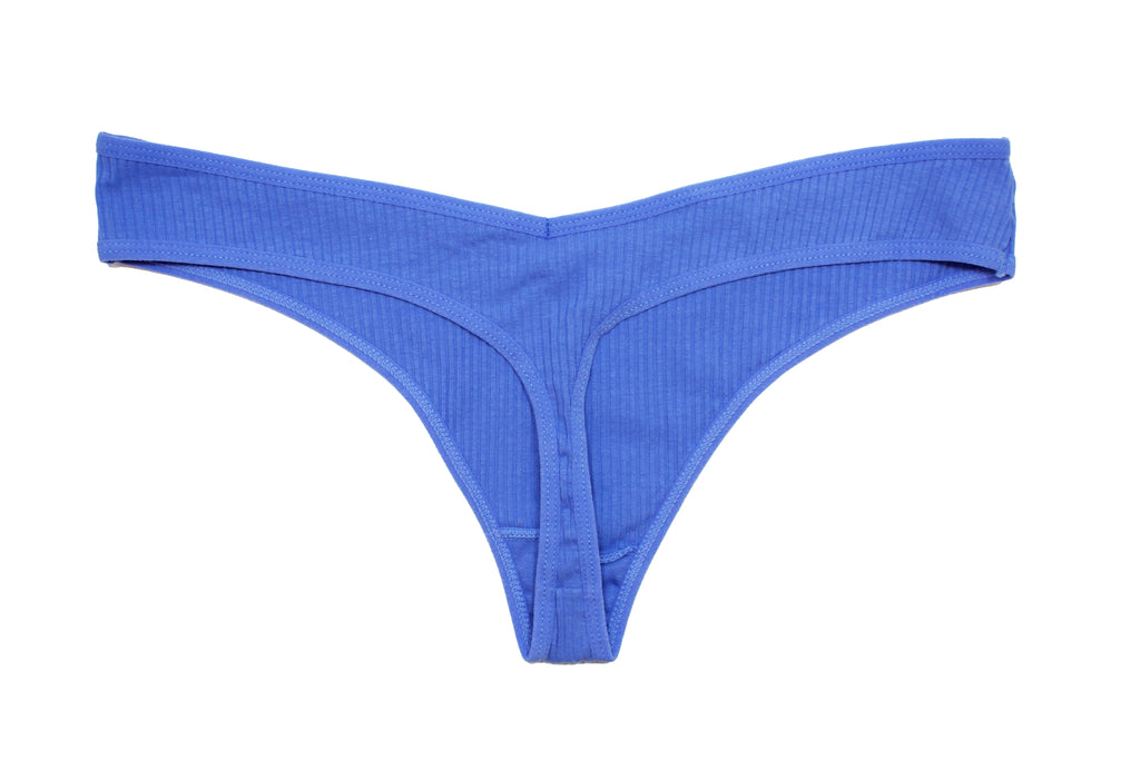 Love Libby Panties Cotton Rib Thong — lifestyle context