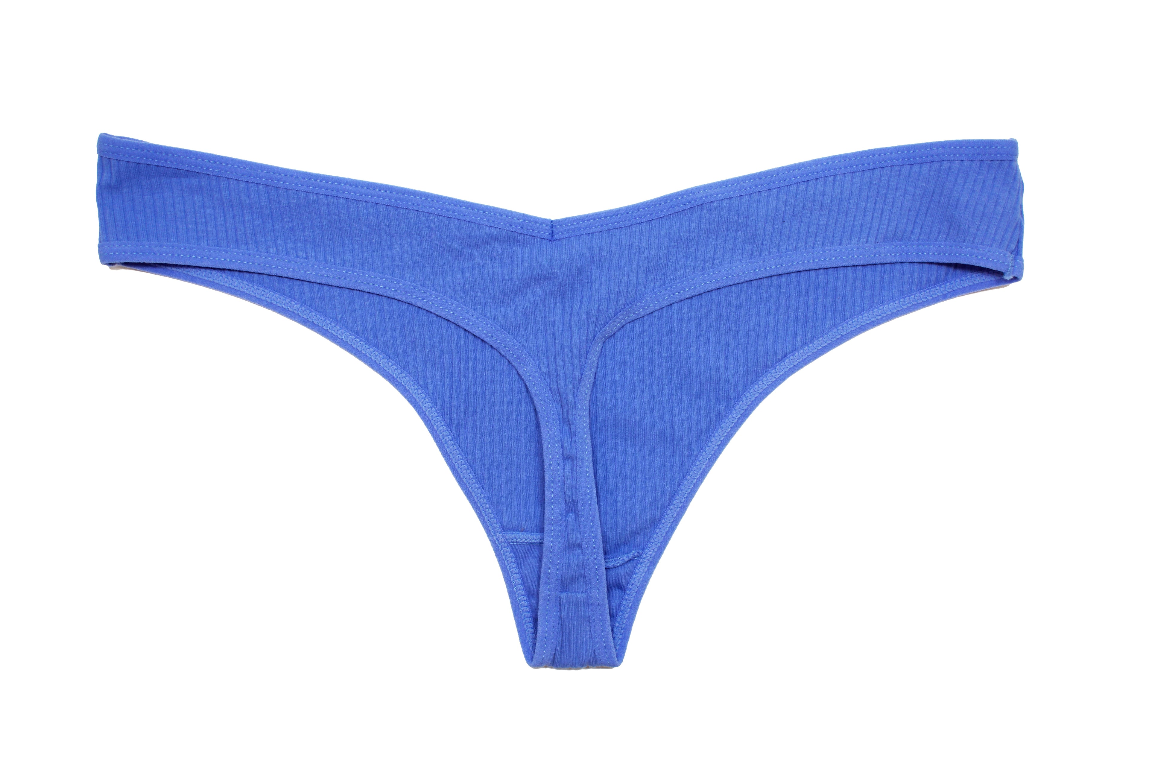 Love Libby Panties Cotton Rib Thong — lifestyle context