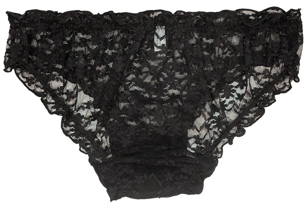 Black Lace Bikini with Ruffles — view 3