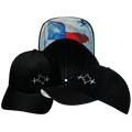 The Heartbeat Brand Texas Airmesh Hat — Athletic Fit / Black — main product shot