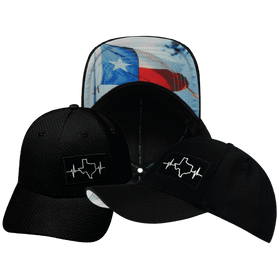 Texas Airmesh Hat — Athletic Fit / Black