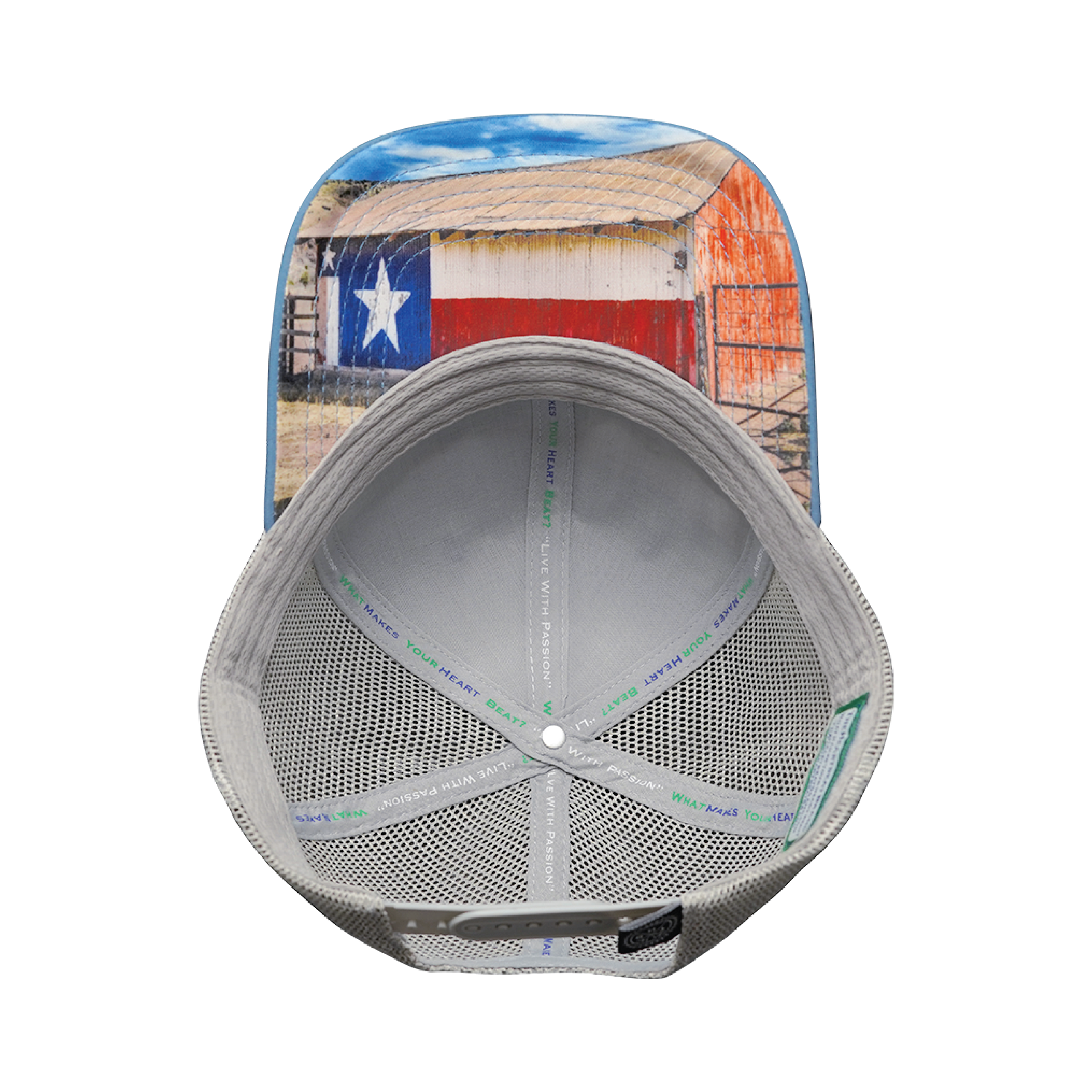 Texas Hat - Baseball Hat Fit - Cork - Navy / Gray - Trucker Mesh