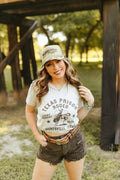 Wild Junkie Texas Prison Rodeo Cowboy Raw Cut V-neck Graphic Tee — main product shot