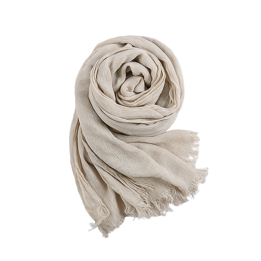 Mariam's Collection Textured Rayon Crinkle Hijab in Solid Hues Breathable Women's Wrap Hijab (MH145) — packaging