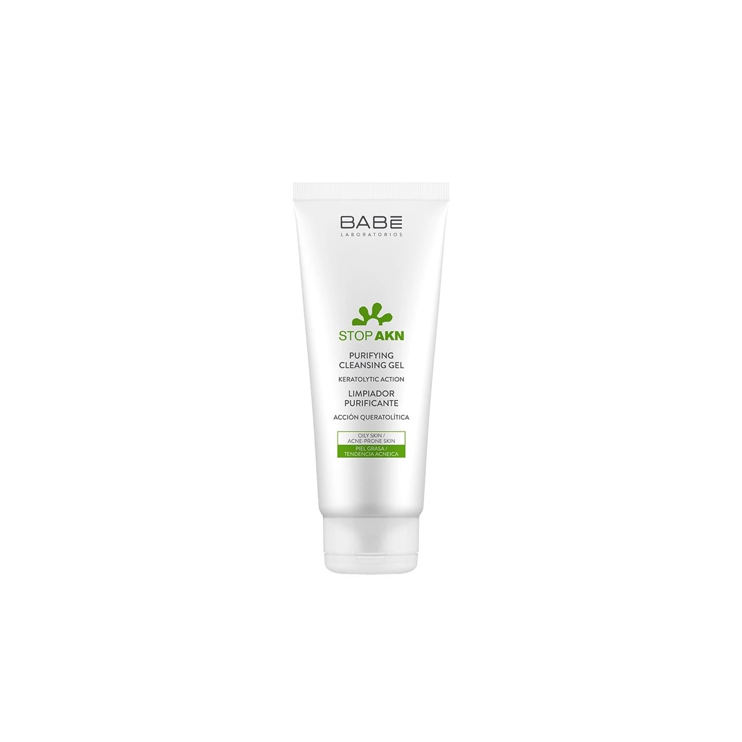 Babe Stop Akn Purifying Cleansing Gel: Gentle Acne Face Wash for Clearer Skin | Targets Blemishes, Removes Impurities, 100ml / 3.38 fl oz