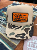 Wild Junkie That Dog'll Hunt Patch Trucker Hat — main product shot