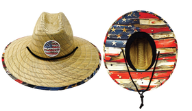 THB Straw - Sun Hat - Flag Rugged