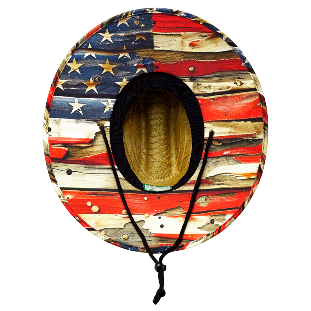 The Heartbeat Brand THB Straw - Sun Hat - Flag Rugged — straw category context