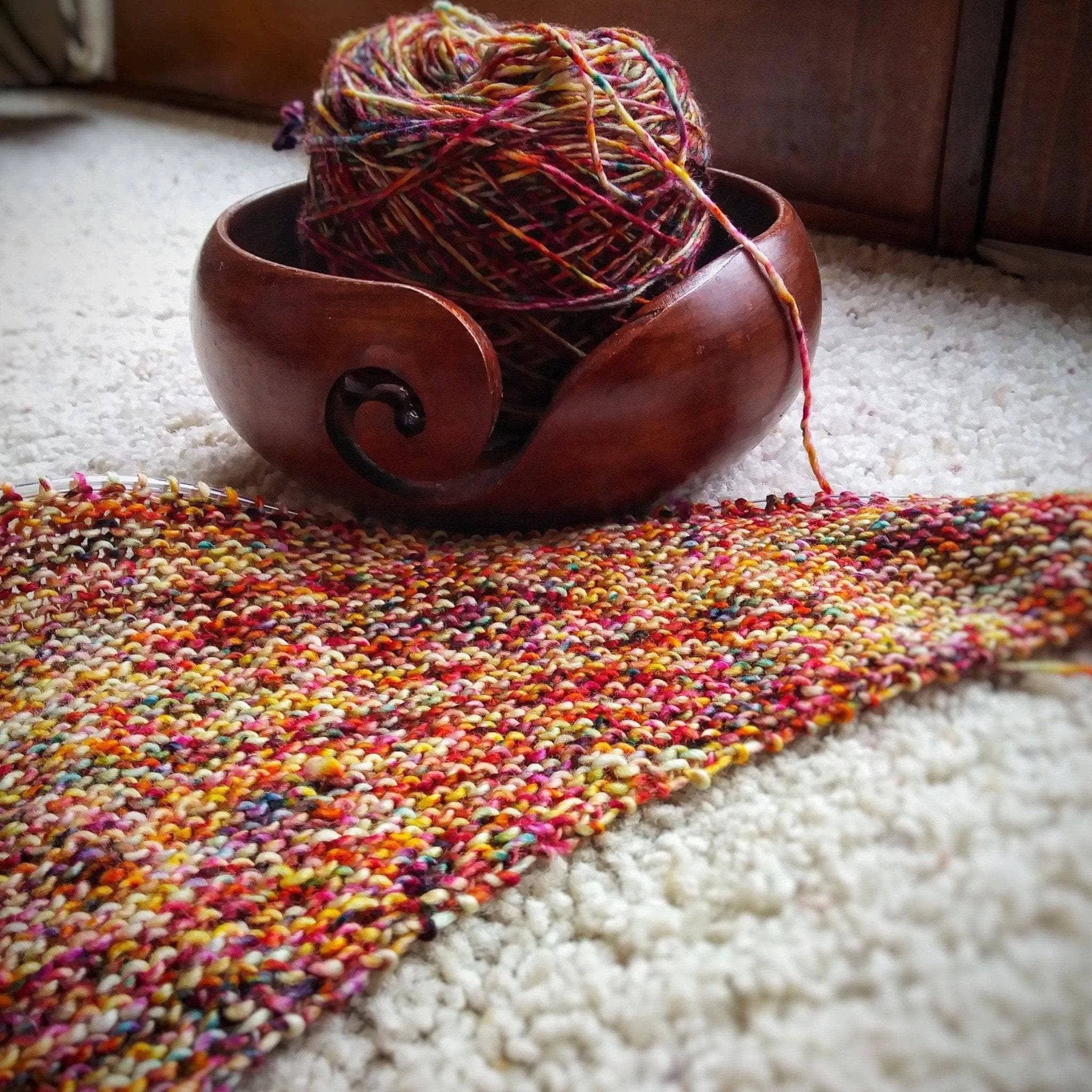 Darn Good Yarn The Carnival Shawl Knitting Kit — detail shot 6