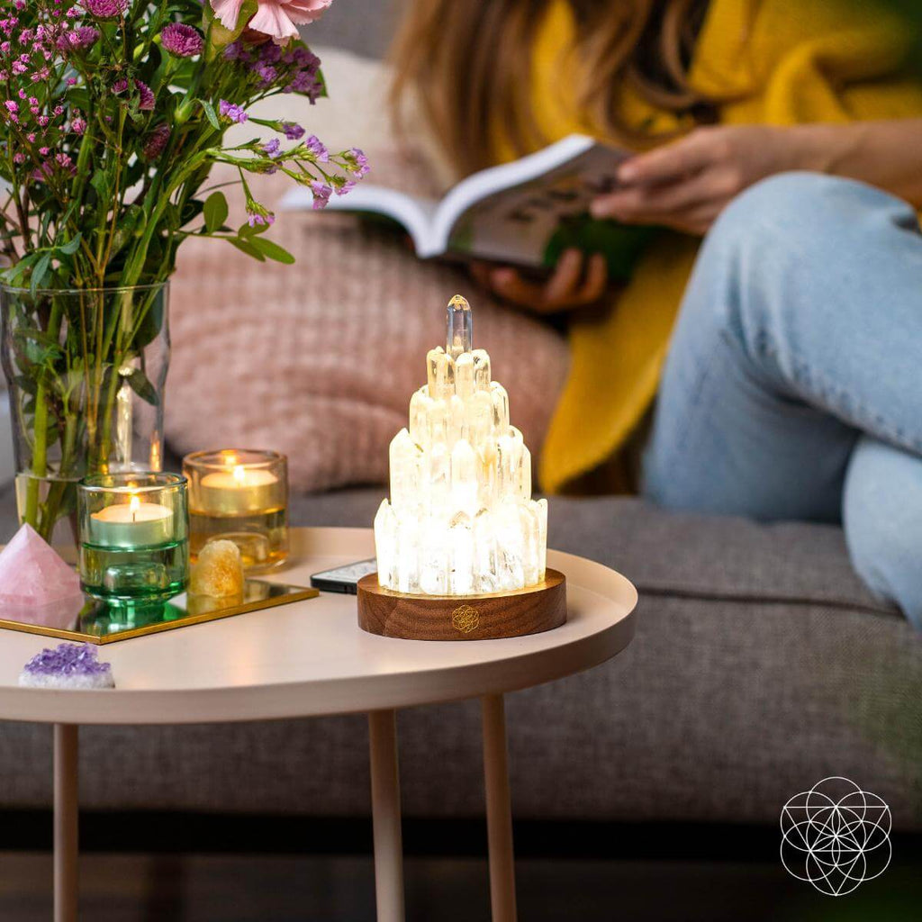 The Clear Quartz Manifestation Tower Lamp – Conscious Items, view 5