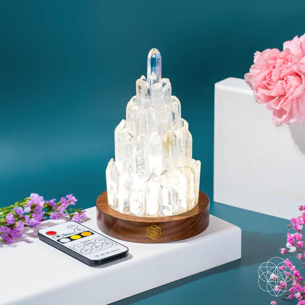 The Clear Quartz Manifestation Tower Lamp – Conscious Items, view 6