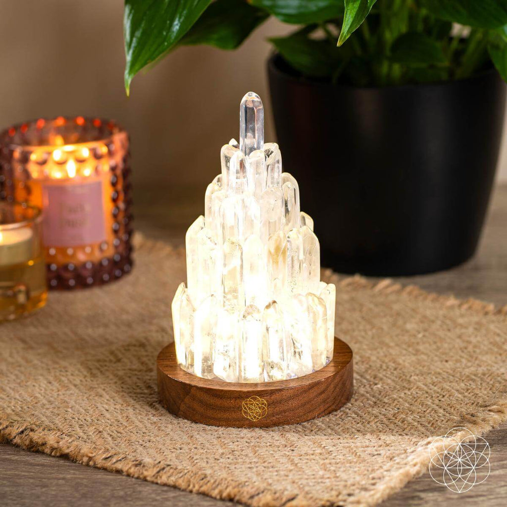 The Clear Quartz Manifestation Tower Lamp – Conscious Items, view 7