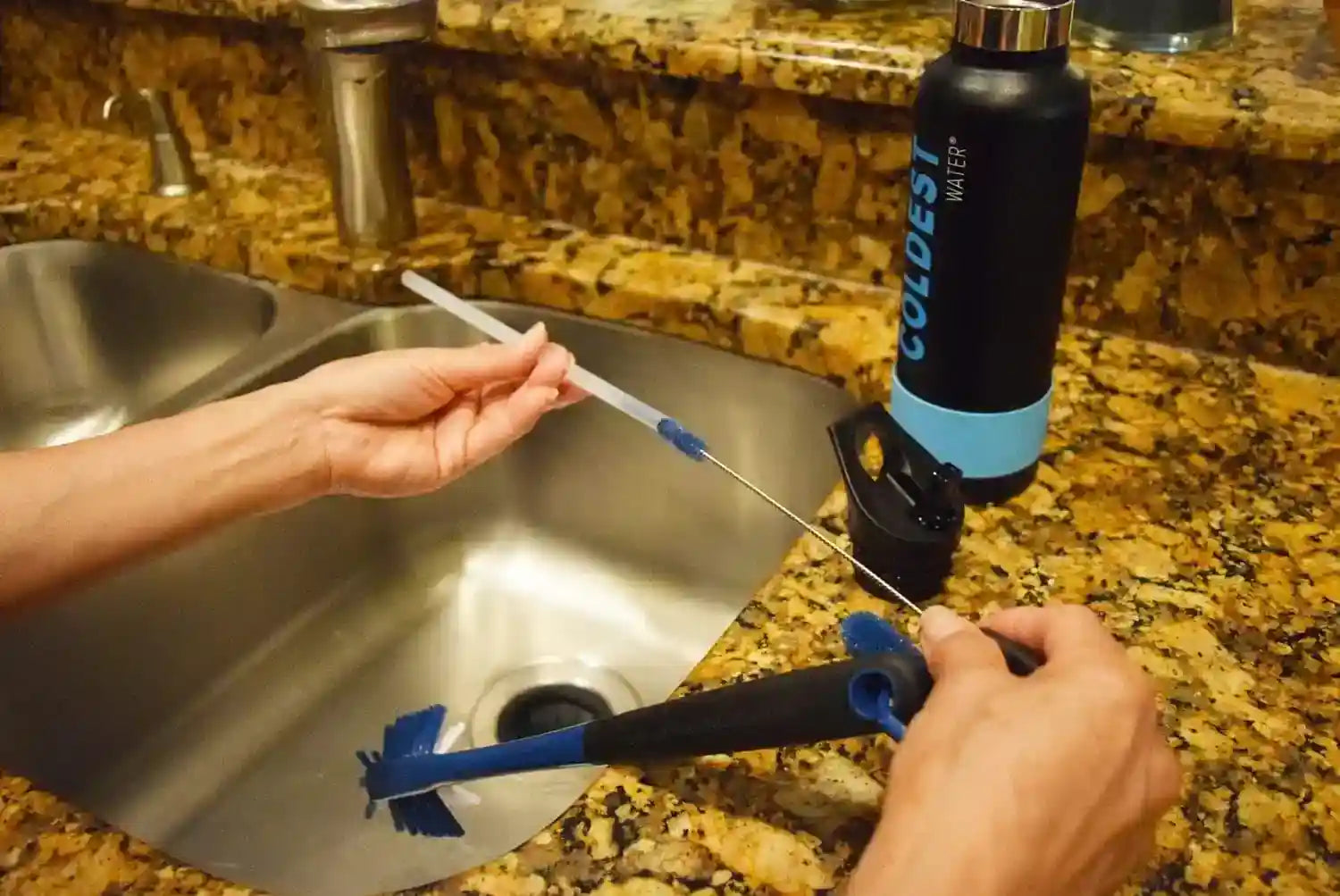 The Coldest Water Bottle Brush: 3 Tools in 1, view 4