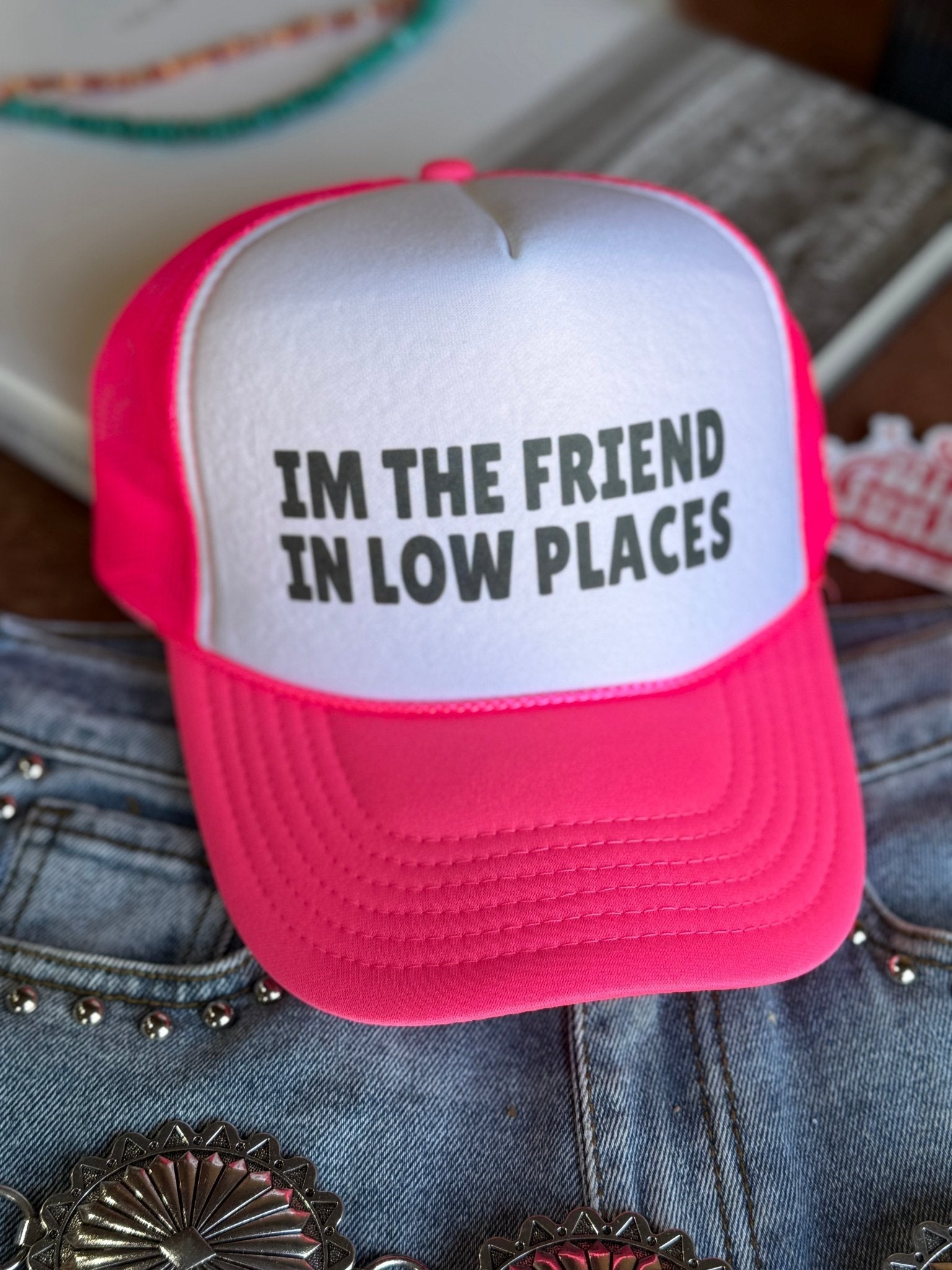 Wild Junkie The Friend In Low Places Trucker Hat — main product shot