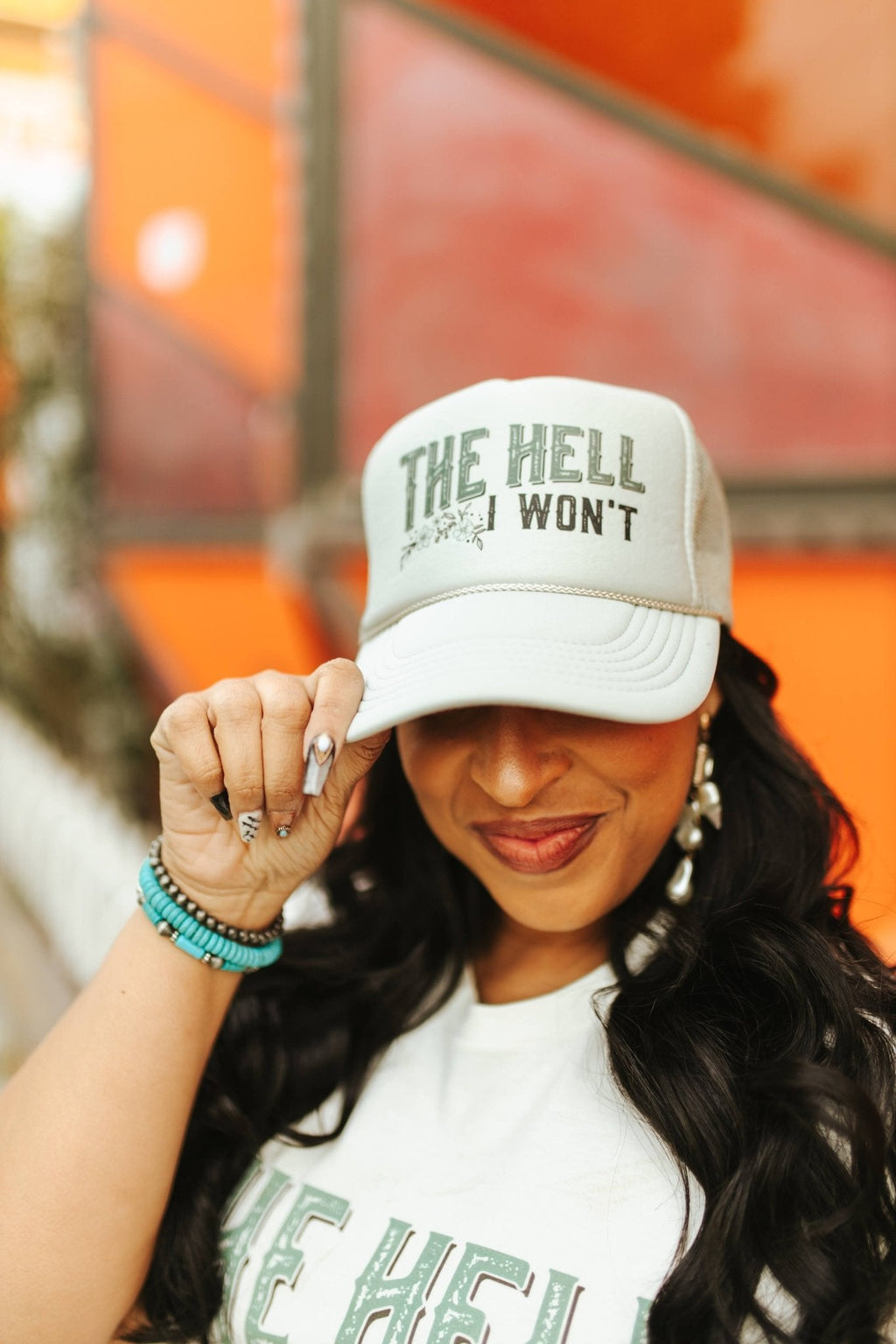 Wild Junkie The Hell I Won't Trucker Hat — lifestyle context