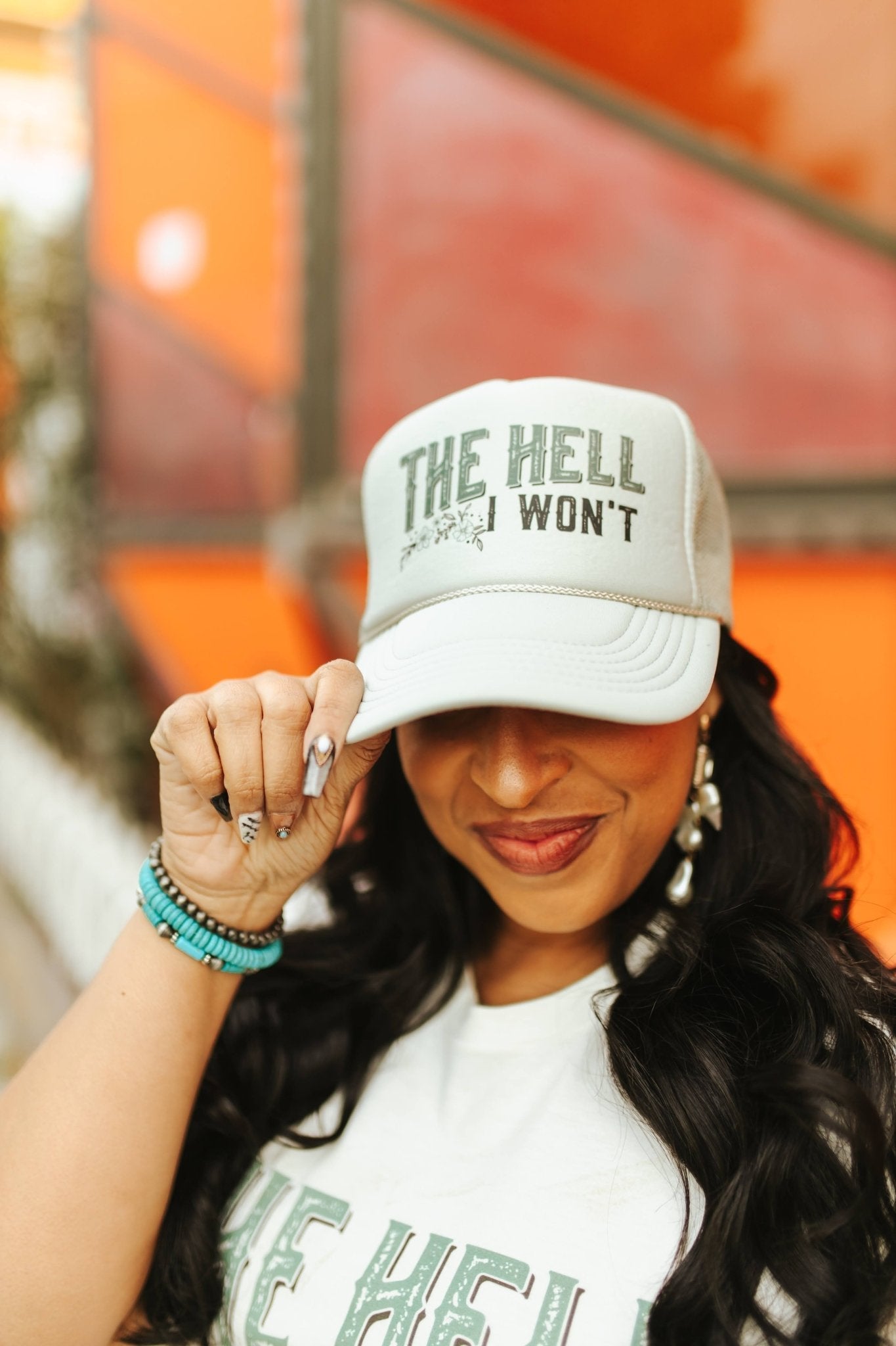 Wild Junkie The Hell I Won't Trucker Hat — lifestyle context