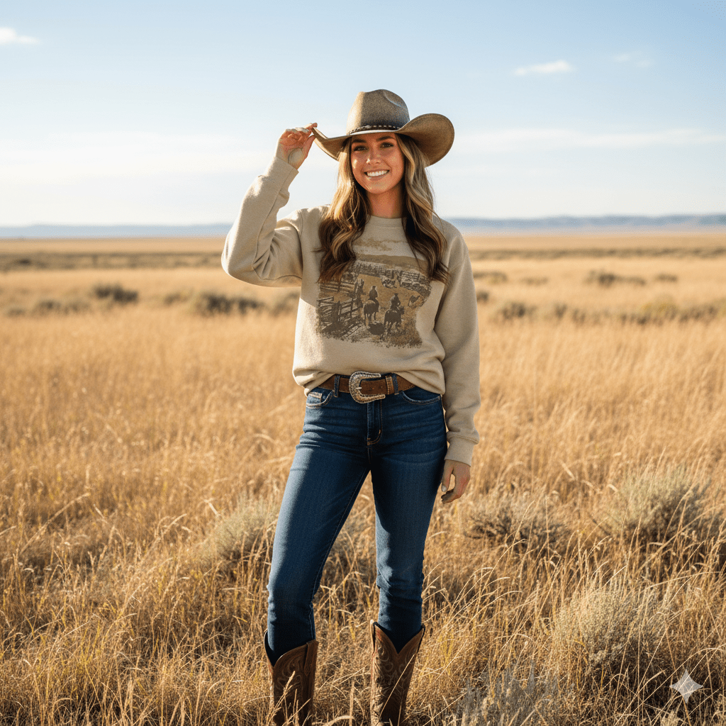Wild Junkie The Herd Keeper Graphic Sweatshirt — construction detail