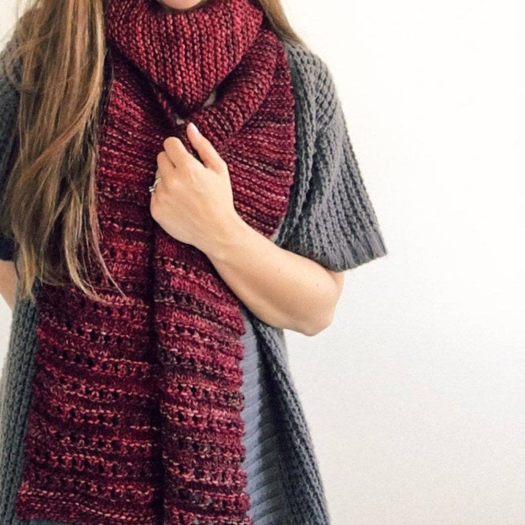 Darn Good Yarn Darn Good Yarn The Milan Scarf Knit Kit — main product shot