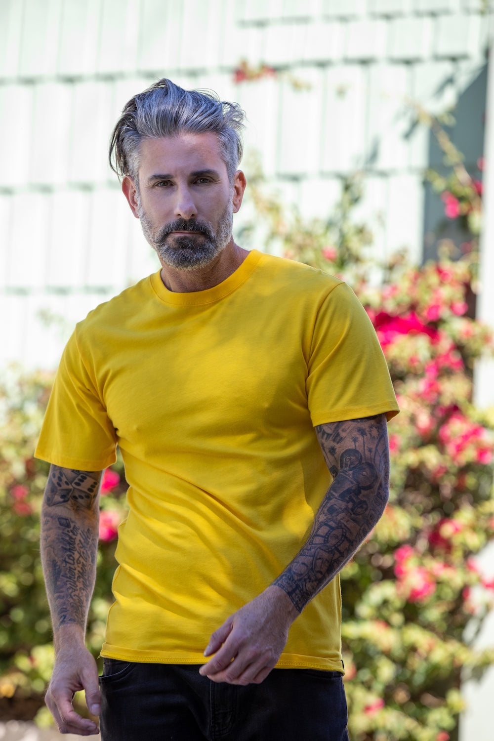 Spun Bamboo Clearance Men's Bamboo Short Sleeve T-Shirt - Classic Cut — fabric or material detail
