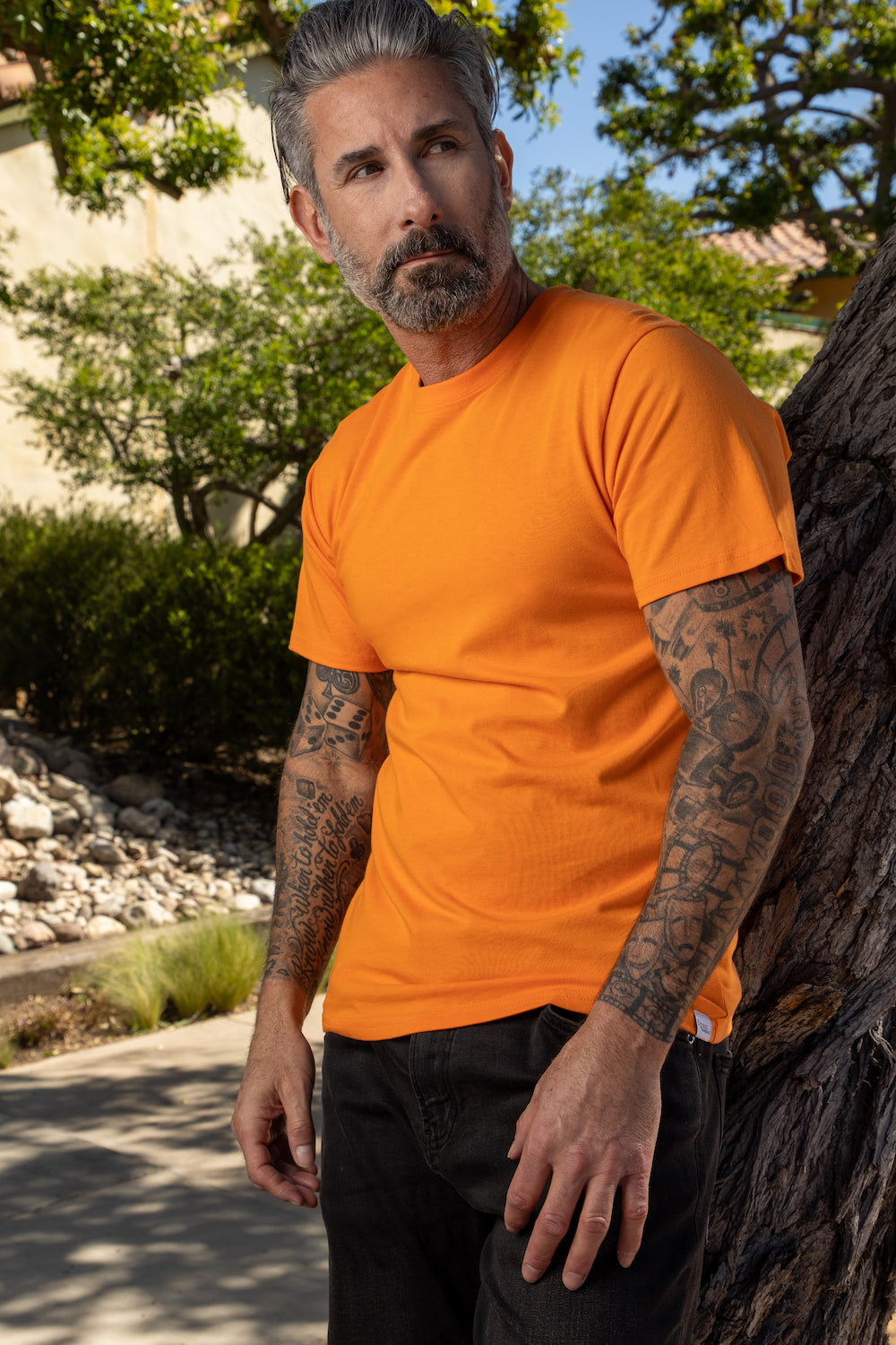 Spun Bamboo Clearance Men's Bamboo Short Sleeve T-Shirt - Classic Cut — in-use photo