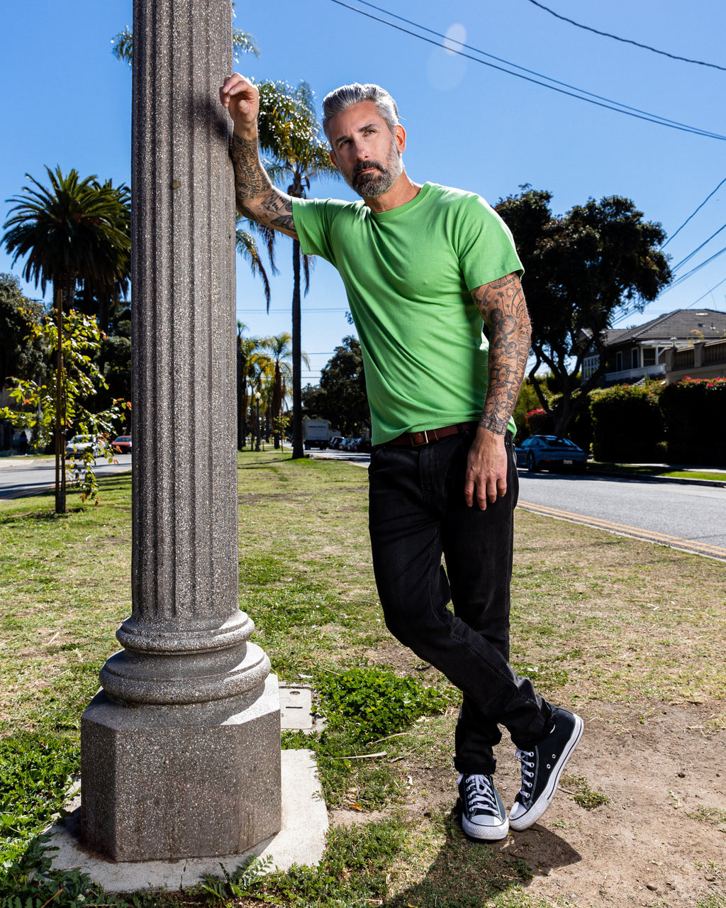 Spun Bamboo Clearance Men's Bamboo Short Sleeve T-Shirt - Classic Cut — side view