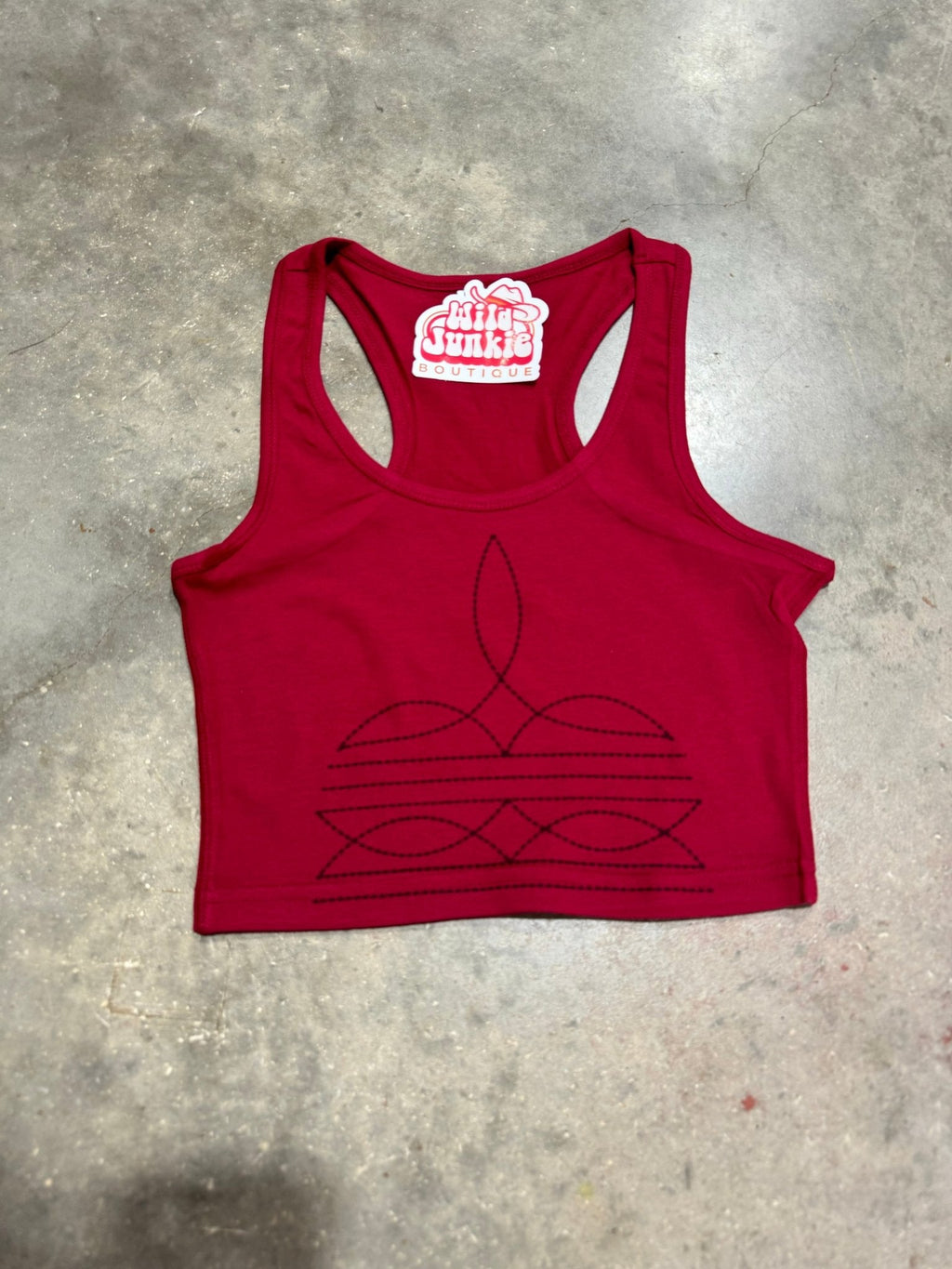Wild Junkie The Original, Viral Boot Stitch Western Tank Top — detail shot 9
