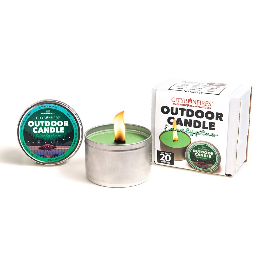 The Outdoor Candle - Eucalyptus – City Bonfires