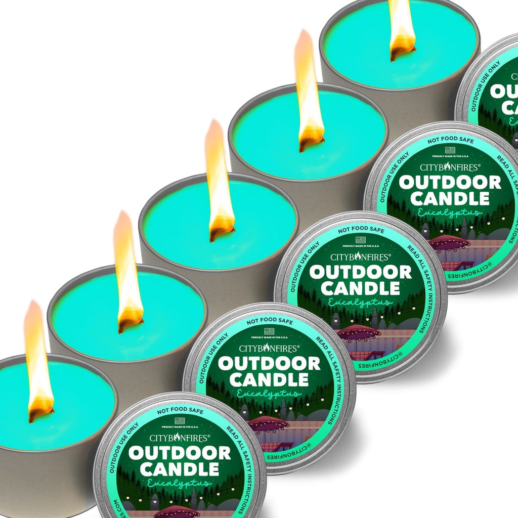 The Outdoor Candle - Eucalyptus – City Bonfires, view 4