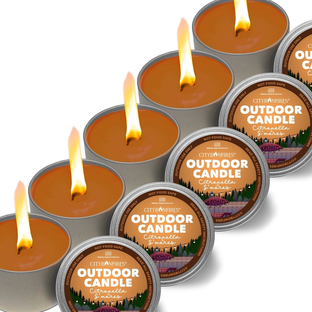 The Outdoor Citronella Candle - S'mores Scent – City Bonfires, view 4