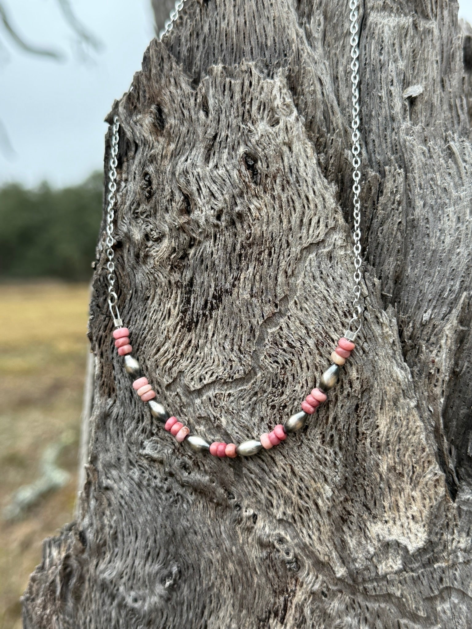 Wild Junkie The Pink Horizon Chain Necklace — lifestyle context
