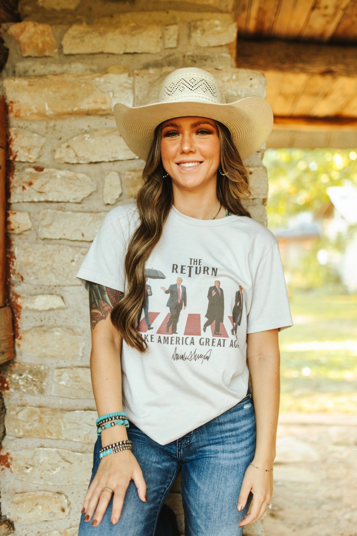 Wild Junkie The Return: MAGA Edition Graphic Tee — construction detail