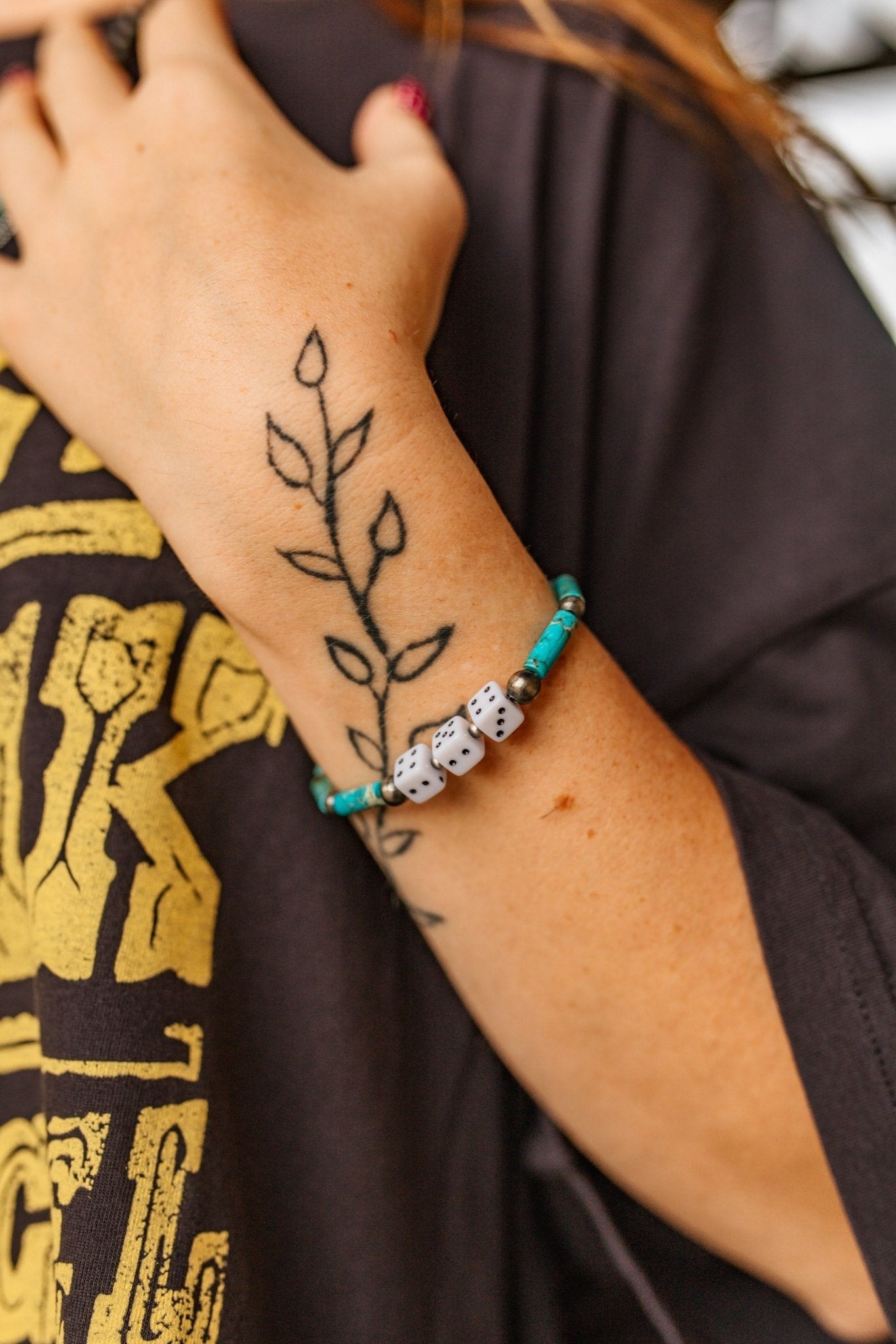 Wild Junkie Sterling Silver Slot Dice Bracelet — main product shot
