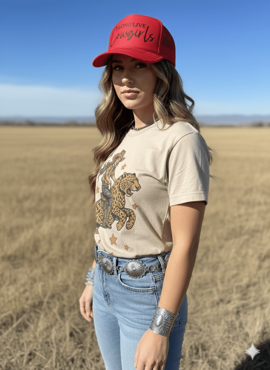 Wild Junkie The Untamed Cowgirl Graphic Tee — graphic tees category context