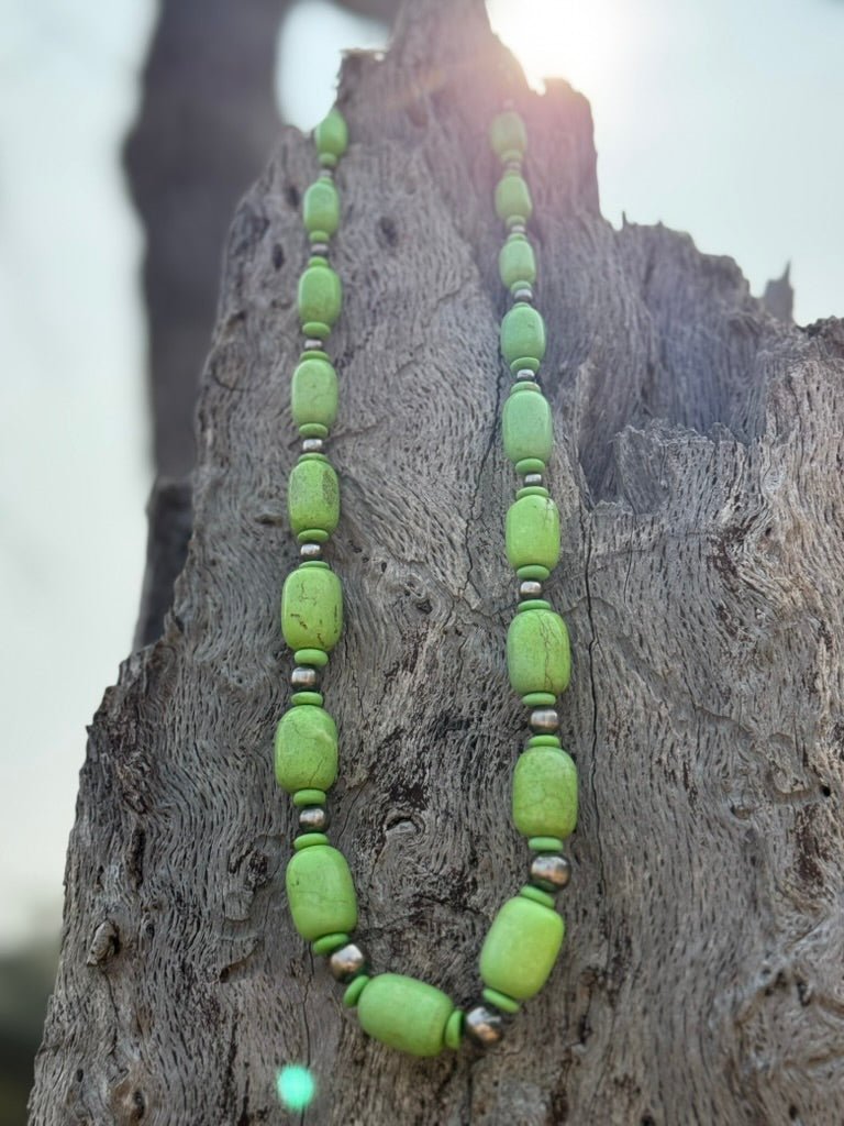 Wild Junkie The Verdant Valley Beaded Necklace — side view