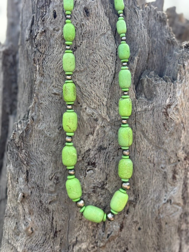 Wild Junkie The Verdant Valley Beaded Necklace — lifestyle context