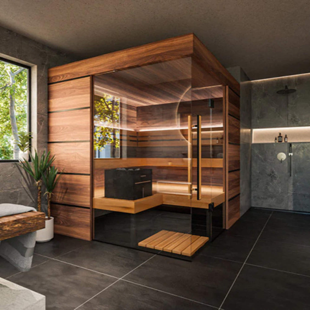 ThermaSol Astra 4-Person Indoor Semi Panoramic Glass Sauna Cabin [Made-To-Order] [14-ASTRADL\R] (SAK90471) – SAKSBY WHOLESALE