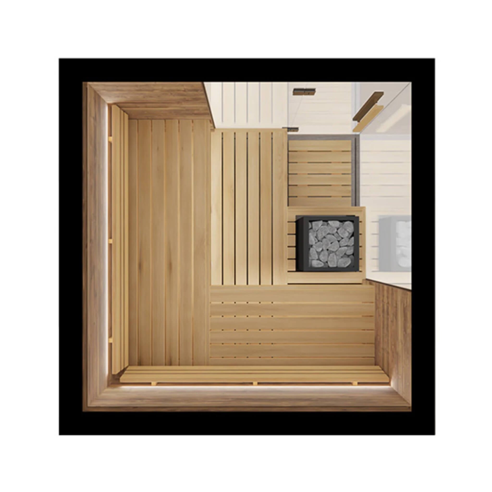 ThermaSol Astra 4-Person Indoor Semi Panoramic Glass Sauna Cabin [Made-To-Order] [14-ASTRADL\R] (SAK90471) – SAKSBY WHOLESALE